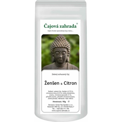 Čajová zahrada Ženšen & Citron zelený ochucený čaj 90 g