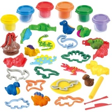 Playgo Plastelína dinosaurus set 6x56g