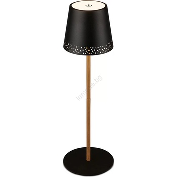 Briloner - LED презареждаема сензорна настолна лампа KIKI LED/2, 6W/5V IP44 2600 mAh черна (BL2297)