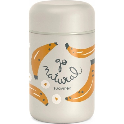Suavinex Termoska na príkrmy Go Natural Krémová hruška 400 ml