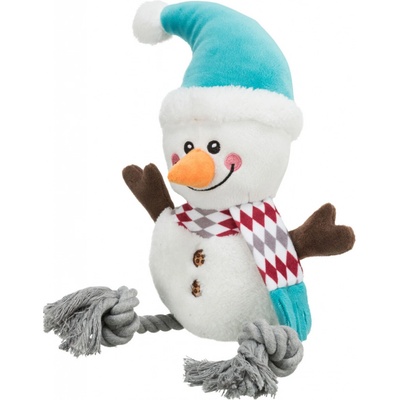 Xmas SNOWMAN sněhulák se zvukem plyš bavlna 41 cm