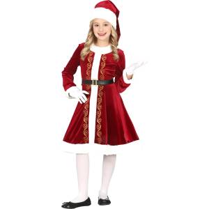 Fiestas Guirca Детски костюм - г-жа Клаус Размер - деца: L: 129-137 см