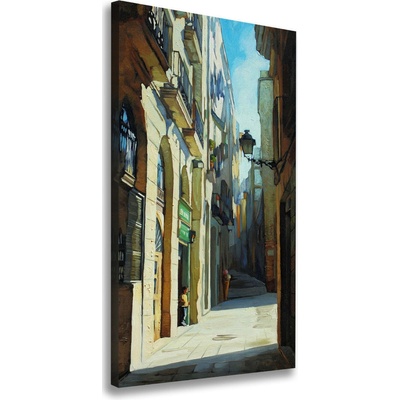 Vertikálny foto obraz na plátne Ulica Barcelony 50x100 cm