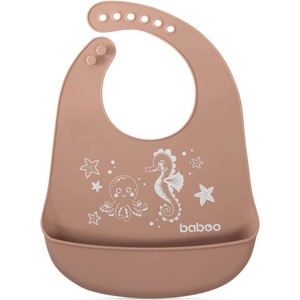 Baboo Silicone Bib лигавник Au Naturale, 4m+