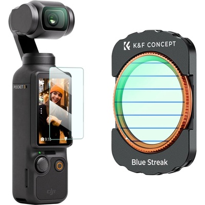 K&F DJI Osmo Pocket 3 Magnetic Blue Streak Filter K&F Concept