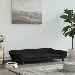 vidaXL Кучешко легло, черно, 100x50x21 см, кадифе (172009)