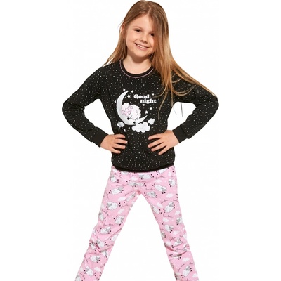 Cornette Kids Girl Sheep Dívčí pyžamo černá