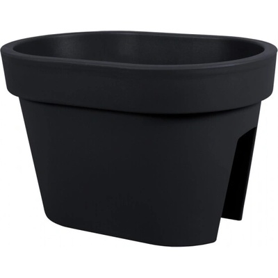 Prosperplast Truhlík na zábradlie Lofly Railing antracit 40 cm
