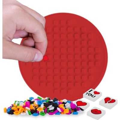 PIXIE CREW mozaikový panel ČERVENÝ kruh