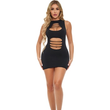 Image 1 of Pink Lipstick Can't Commit Dress Black XL/XXL