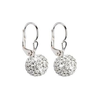Pavona stříbrné s krystaly Crystals from Swarovski Crystal 31110.1 Crystal