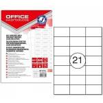 Office Products Labels Office Products A4 63.5x38.1mm white (100)