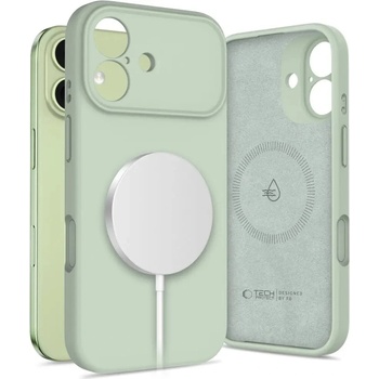 Tech-Protect Силиконов калъф Tech-Protect MagSafe за iPhone 17 - зелен (5906302334490)