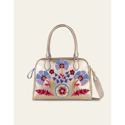 OILILY kabelka Halima s odnímatelným popruhem metalická zlatá 32 × 14 × 17 cm MEOIL1339-016