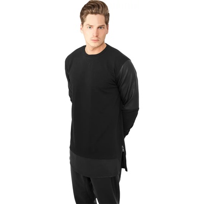 Urban Classics Дълга блуза с ципове Urban Classics в черен цвятUB-TB821-00017 - Черен, размер S