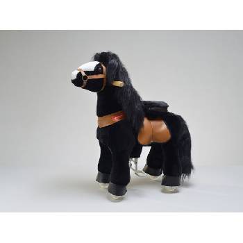 PONNIE Jazdiace kôň Black Horse 80x35x93 cm
