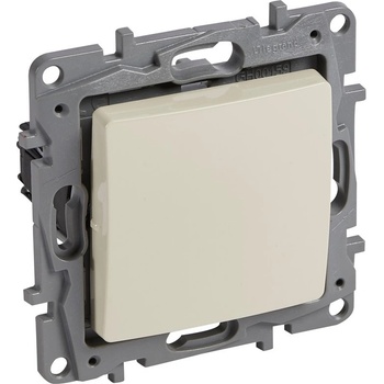 Legrand 396714 Кръстат ключ с рамка 10А Niloe Крем - 396714 (396714)
