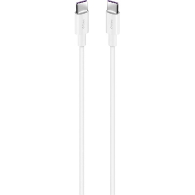 Ttec Кабел ttec - Fast Charge, USB-C/USB-C, 1.5 m, 100W, бял (8694470827902)