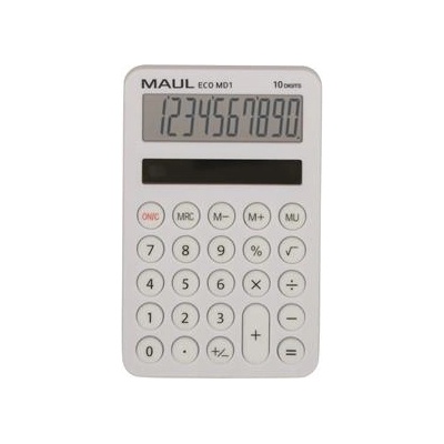 MAUL Настолен калкулатор, 10 цифри, MAUL "Eco MD 1", бял 7275002 (7275002)
