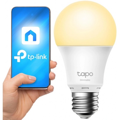 TP-link TAPO L510E, WiFi SMART LED žiarovka , E27, 8.7W, 806lm, 2700K, teplá biela