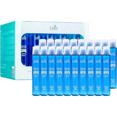 Lador Perfect Hair Fill-up Ampoule intenzivní vlasová kúra pro poškozené a suché vlasy s kolagenem, keratinem a ceramidy 13 ml x 10