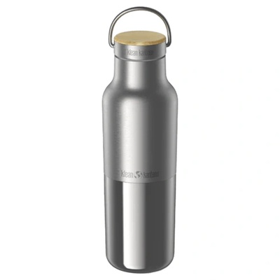 Klean Kanteen Rise Reflect 16oz (w/ Bamboo Cap) Цвят: сребърен