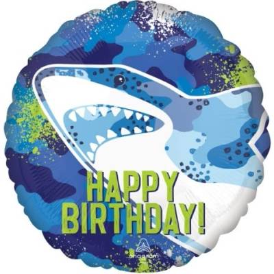 Anagram Foliový balonek Žraloci Happy Birthday 43 cm – Hledejceny.cz