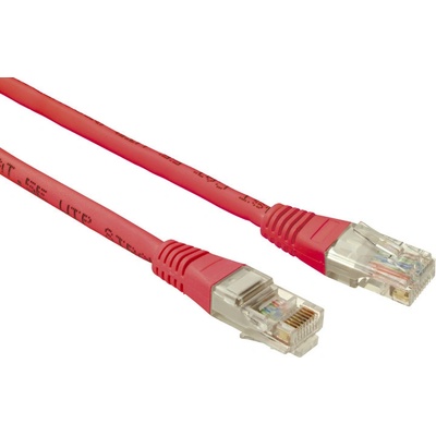Solarix C5E-155RD-1MB Patch, CAT5E UTP PVC, 1m, červený