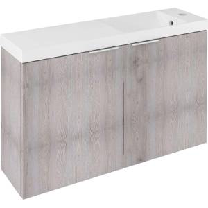 SAPHO Latus - Шкаф за мивка X 79x50x22 см, 2 врати, дъб мока LT110-SET02 (LT110-SET02)