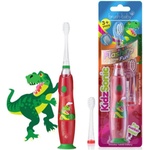Brush-Baby : Електрическа четка за зъби с USB захранване и 1 резервна глава Dinosaur KidzSonic® 3+ години (BRB379)