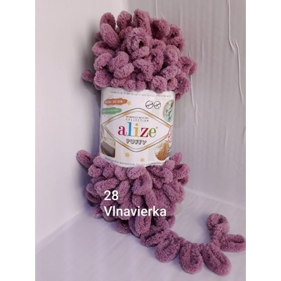 Alize puffy 28 tmavá staroružová