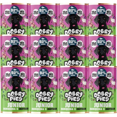 Dobry Pies Jehněčí s krůtím masem 12 x 400 g