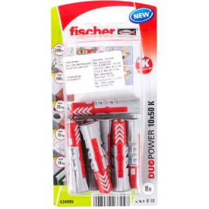 Fischer УНИВЕРСАЛЕН ДЮБЕЛ Ф10x50ММ 8 БРОЯ fischer duopower k nv (4048962237047)