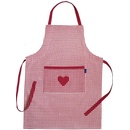 SCANquilt zástěra Dekoro pepito + srdce červenobílá