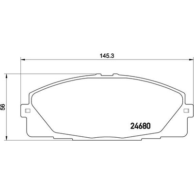BREMBO Sada brzdových platničiek kotúčovej brzdy P83139