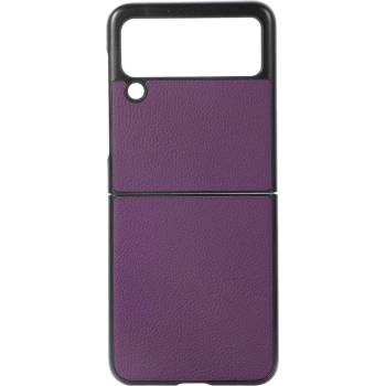 GKK Кожен Калъф за SAMSUNG Galaxy Z Flip 3, Skin Leather Case, Лилав (5901012378982)