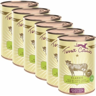 Terra Canis Veal with millet cucumber yellow melon & basil 6 x 400 g