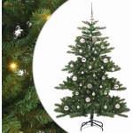 vidaXL Изкуствено коледно дърво с хингед Зелен 150 cm PVC и стомана (3397655)