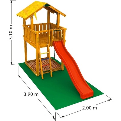 Jungle hrací sestava CHALET bez skluzavky