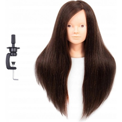 Korbi Kadeřnictví hlava, školení, hnědé vlasy 70 cm, 6