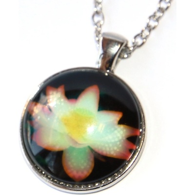 Fashion Jewerly Řetízek amulet lotosový květ, balance meditace joga v harmonii 3183