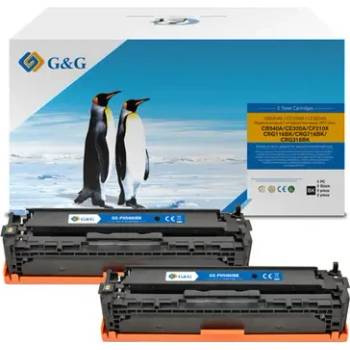 Compatible КОМПЛЕКТ 2 УНИВЕРСАЛНИ КАСЕТИ ЗА HP Color LaserJet CP1210/CP1215/CP1510/CP1515/CP1518/CP1525/CM1312/CM1415/CP1525/Pro 200 Color M251/M276 series (100HPCB540AUGTW)