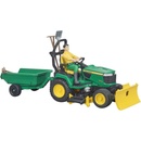 Bruder 62104 BWORLD Zahradní traktor John Deere X949 s figurkou a příslušenstvím