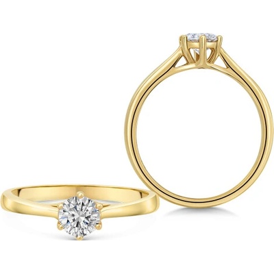 Sofia Diamonds zlatý zásnubný prsteň s diamantom UDRG47933Y