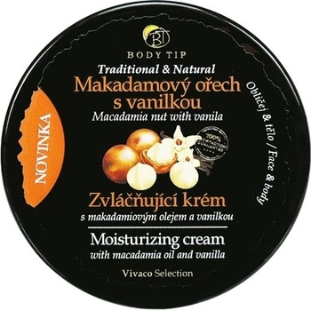 Vivaco Body Tip Makadamový ořech s vanilkou krém na obličej a tělo 200 ml