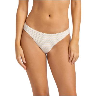 Seafolly Дамско бикини долнище Seafolly Women's Mesh Effect Hipster Pant Bikini bottom - Ecru - размер 32 (EU) (150-4260-0811)