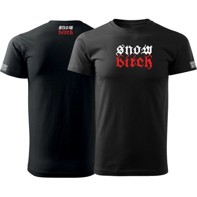 Snowbitch Snow Pixel tee Black