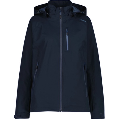 CMP Дамско водоустойчиво яке Cmp Women's Ripstop Jacket Zip Hood Waterproof jacket - B. Blue / Space - размер 46 (EU) (102-4533-0717)