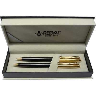 Regal kuličkové pero + mikrotužka Cronos černá 475509