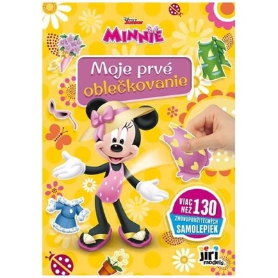 Jiri Models 3699-7 Minnie samolepková knižka Moje prvé oblečkovanie vyše 130 samolepiek